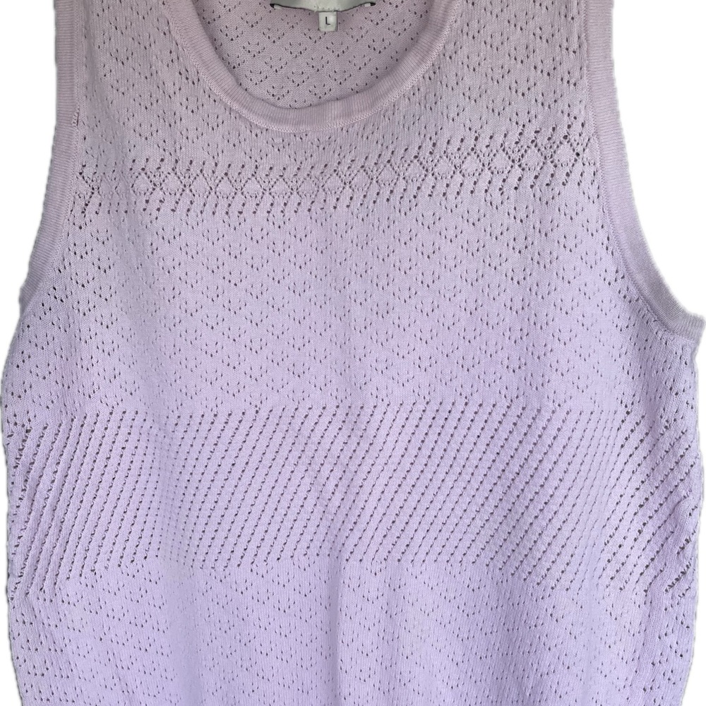 Pink Ribbed Sleeveless Tank Top - Picture 2 of 3